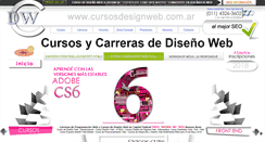 Desktop Screenshot of cursosdesignweb.com.ar